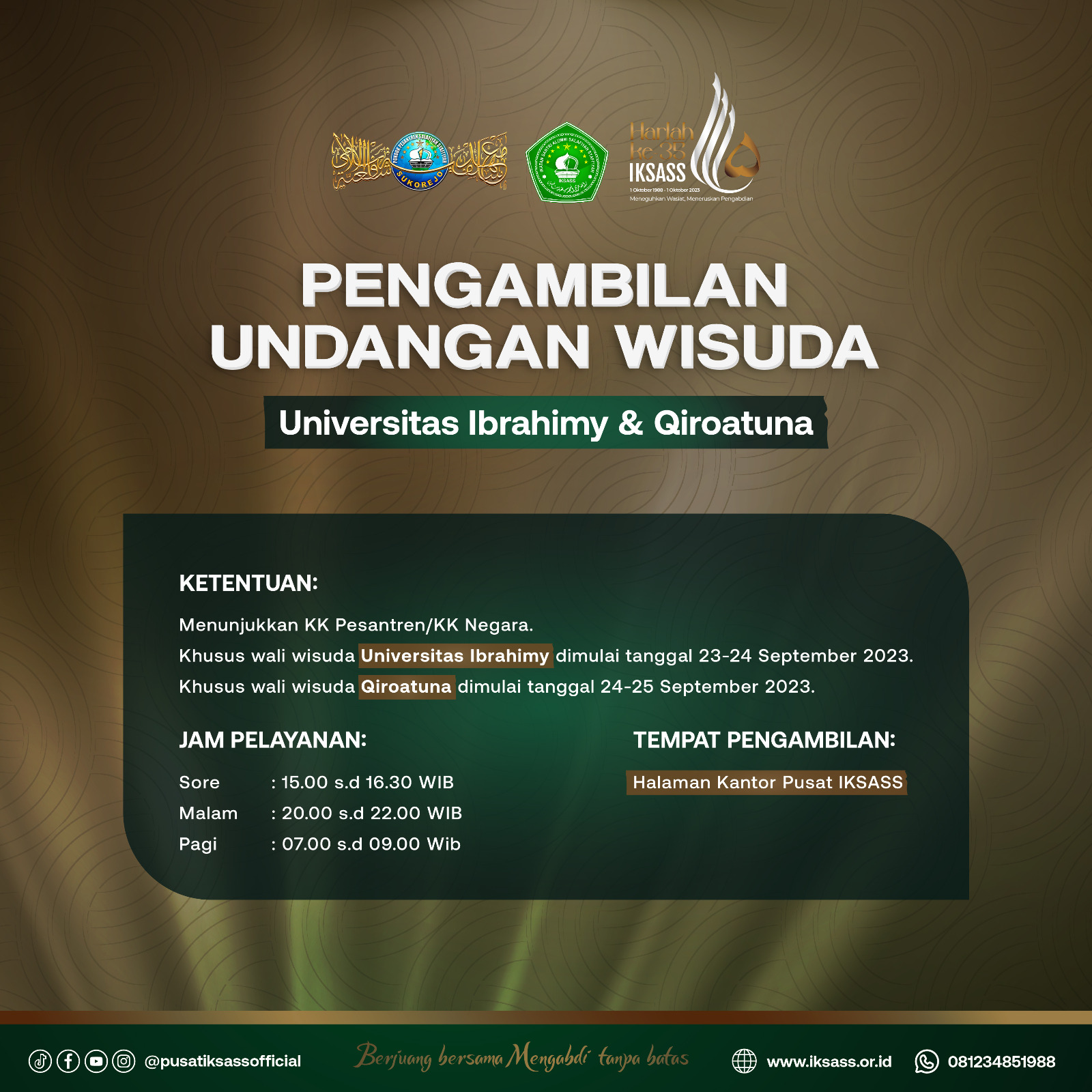 Pengambilan Undangan Wisuda